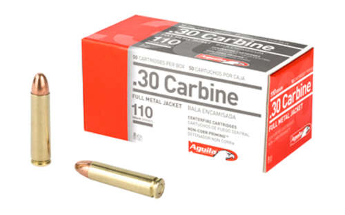 Ammunition Aguila Ammunition Rifle 30Carbine AGUILA 30CARB 110GR FMJ 50/1000 • Model: Rifle